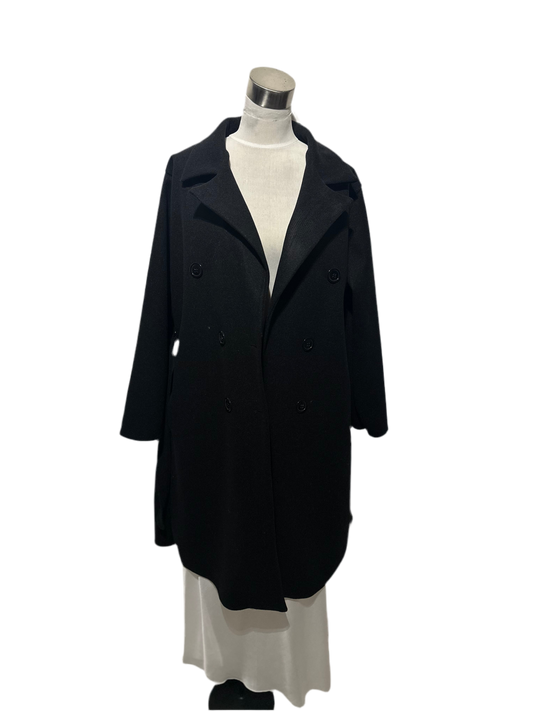 Manteau en laine noir