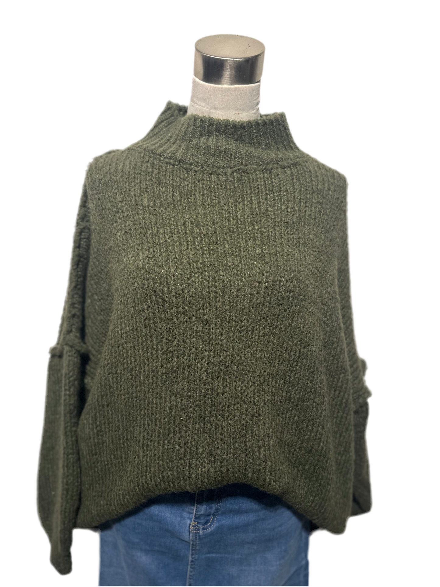 Pull ample en laine